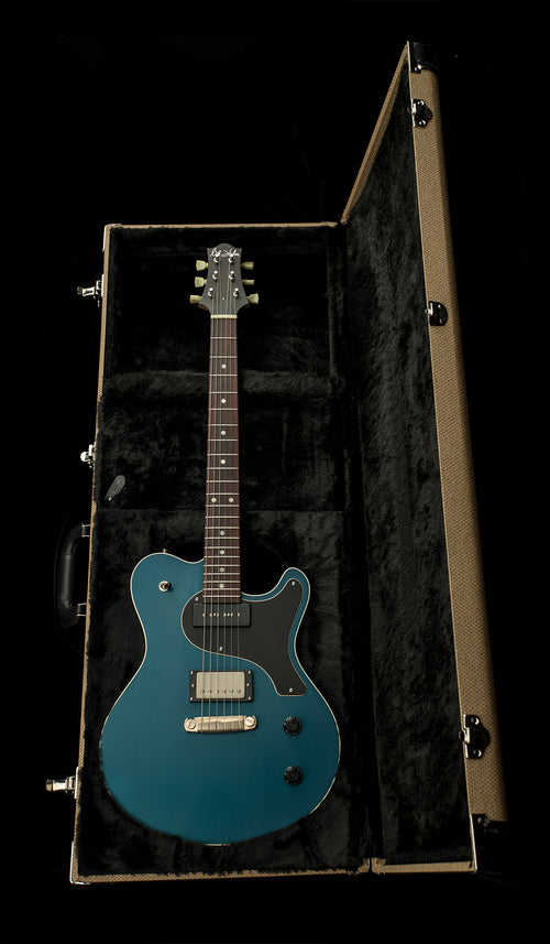 Nik Huber Guitars Krautster III - Worn Petrol Blue #65367