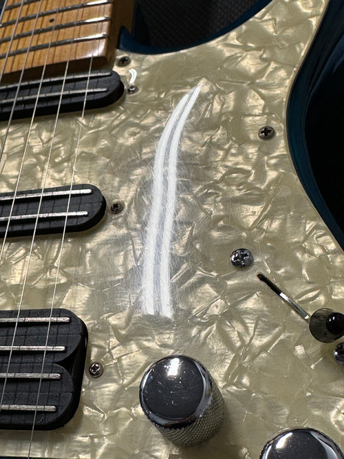 Used Peavey Axcelerator F (1994) - Transparent Blue #77574 with Gig Bag