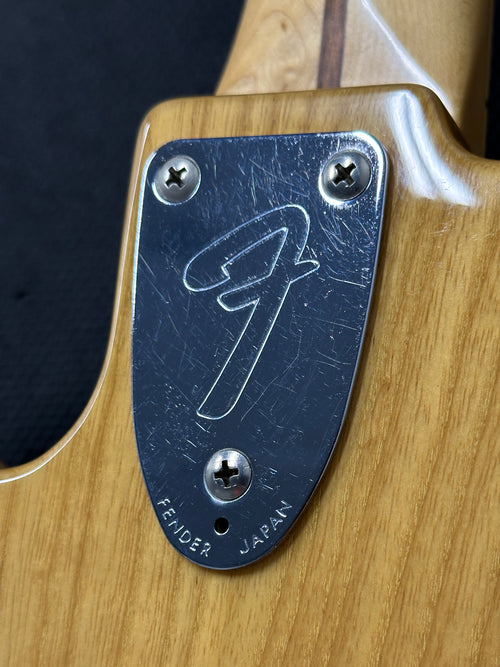 Used Fender MIJ JB-75-90 Jazz Bass ('94-'95) - Natural #24776 with Hard Case