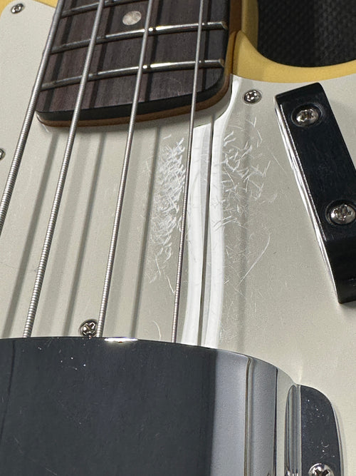 Used Fender Limited Edition Laura Lee Jazz Bass (2024) - Vintage White #00442 with Hard Case