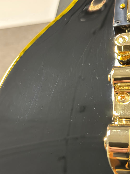 Used Epiphone Joe Bonamassa 1959 Les Paul Custom (2025) - Antique Ebony #26562 with Original Hard Case