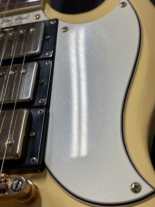 Used Epiphone G-400 Les Paul SG Custom (2007) - Antique Ivory #09480 with Original Hard Case