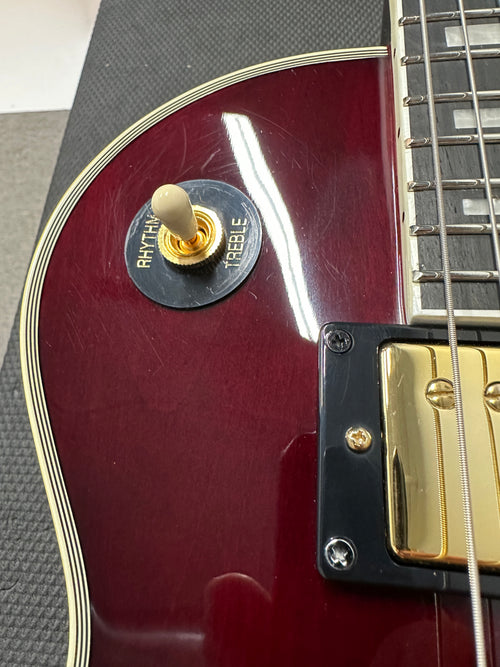 Used Epiphone Jerry Cantrell "Wino" Les Paul Custom (2023) - Dark Wine Red #29288 with Original Hard Case