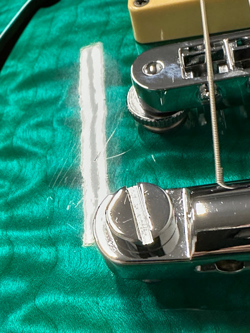 Used Hamer Custom Shop Artist Custom (2004) - Transparent Teal #53727 with Original Hard Case