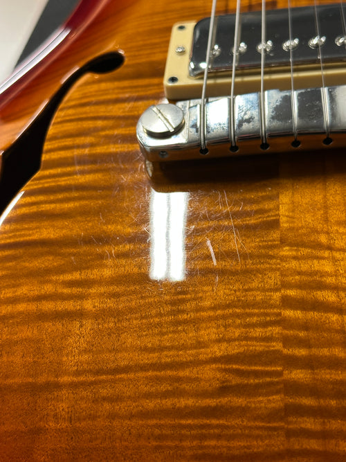 Used PRS Hollowbody II 10-Top (2008) - Dark Cherry Sunburst #35866 with Original Hard Case