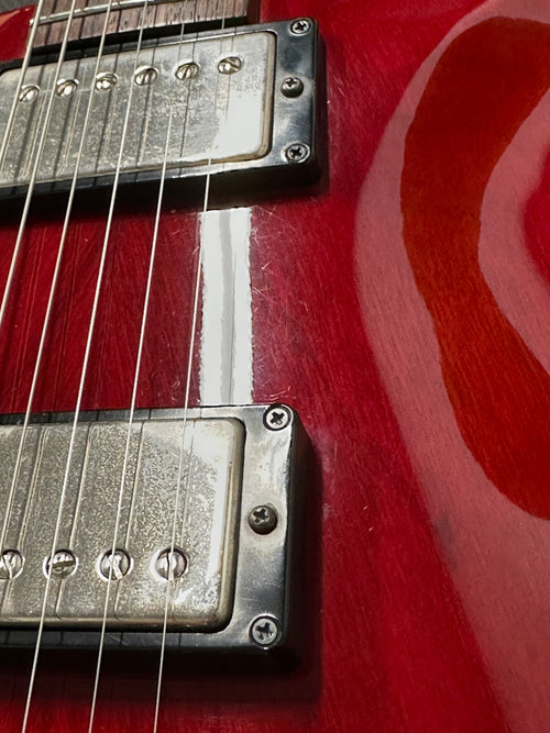 Used Hamer Limited Edition 25th Anniversary Artist (1999) - Cherry Transparent #49984 with Original Hard Case