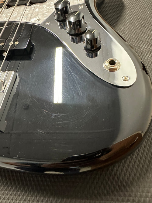 Used Fender USA Geddy Lee Jazz Bass - Black #01528 with Original Hard Case