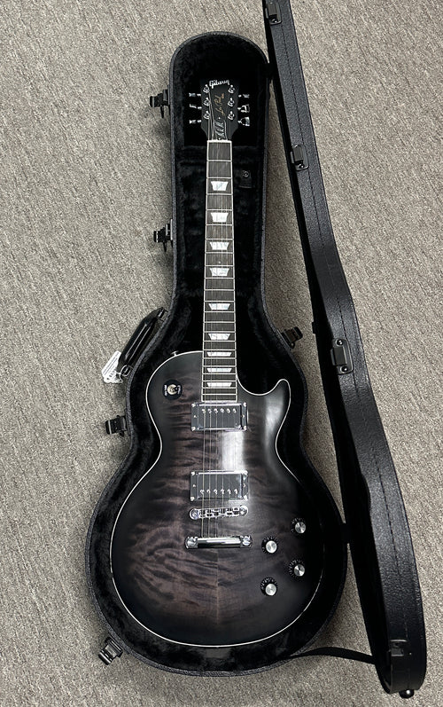 Used Gibson Limited Edition Mark Morton Les Paul Modern Quilt (2025) - Translucent Ebony Burst Satin #59147 with Original Hard Case