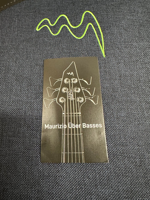 Used Maurizio Über Bass Müb Custom G5 - Green Goblin #22141 with Original Gig Bag