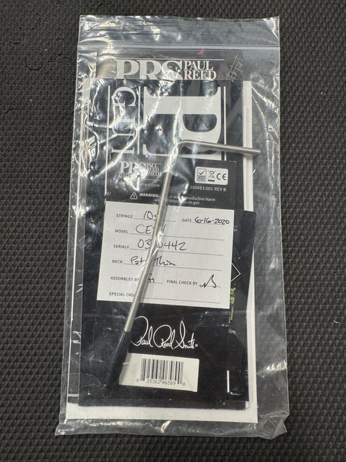 Used PRS CE 24 Standard Limited Edition Satin - Antique White #00442 with Original Gig Bag