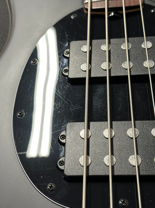 Used Sterling by Music Man Sub Series Stingray HH - Stealth Black #37410