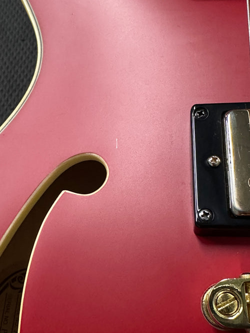 Used Ibanez AM Artcore Expressionist AMH90 (2021) - Cherry Red Flat #20801 with Hard Case