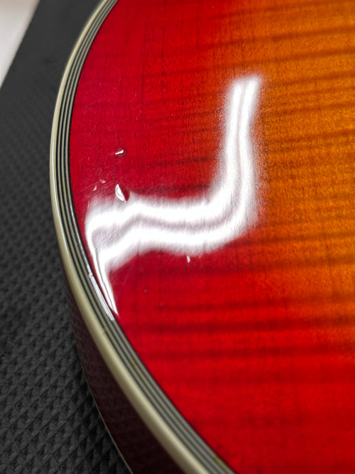 Used Epiphone Les Paul Custom Flame Top (2000) - Heritage Cherry Sunburst #62295 with Hard Case