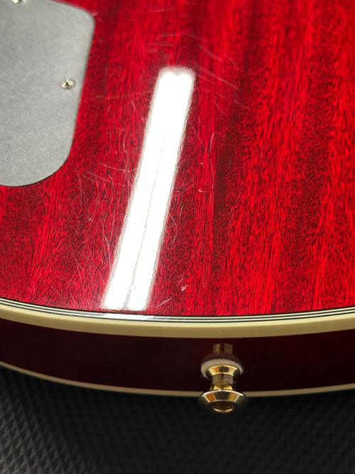 Used Epiphone Les Paul Custom Flame Top (2000) - Heritage Cherry Sunburst #62295 with Hard Case