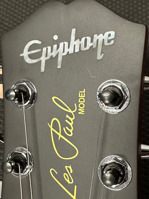 Used Epiphone Limited Edition Les Paul Traditional Pro IV (2024) - Worn Wine Red #25700 with Gig Bag