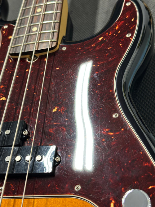 Used Fender American Standard Precision Bass (2016) - 3-Color Sunburst #44156 with Hard Case