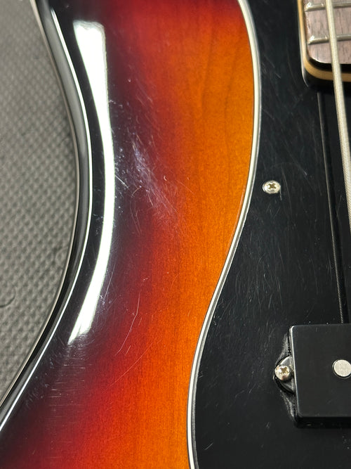 Used Fender American Performer Precision Bass (2018) - 3-Color Sunburst #65719 with Gig Bag