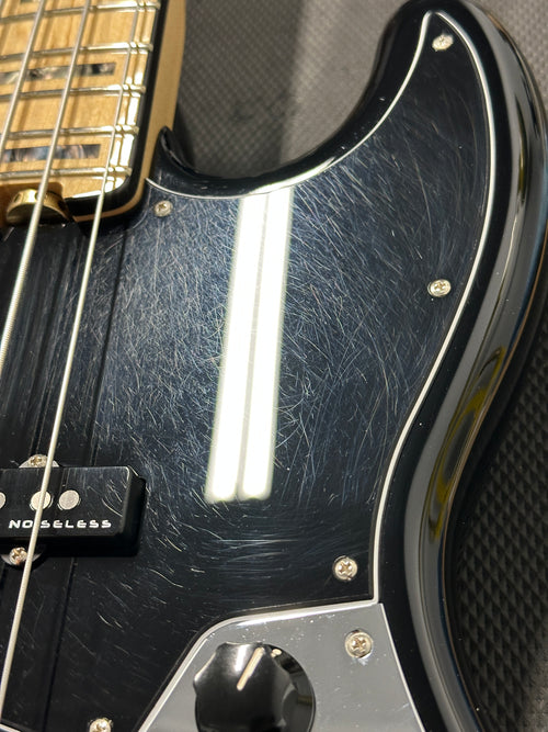 Used Fender American Elite Jazz Bass (2018) - Black #38266 with Hard Case