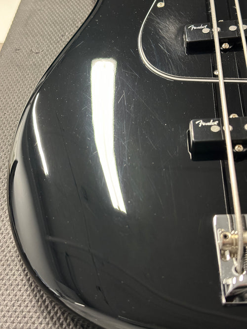 Used Fender American Elite Jazz Bass (2018) - Black #38266 with Hard Case