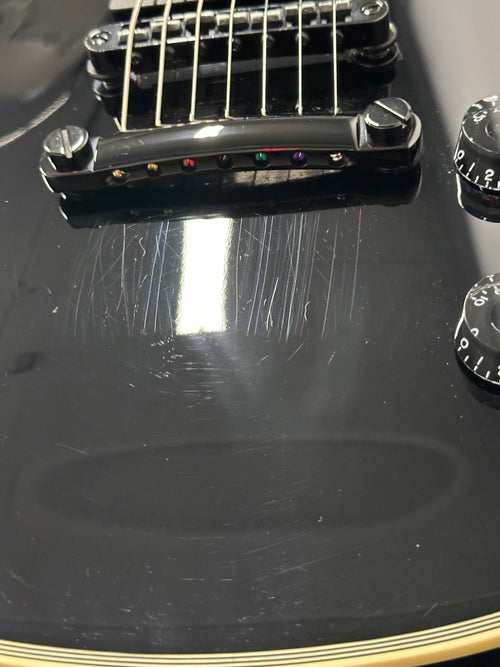 Used Epiphone Limited Edition Matt Heafy Les Paul Custom-7 (2015) - Ebony #01303 with Gig Bag