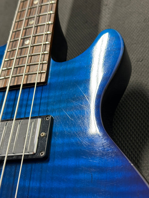 Used Gibson Guitar Of The Week #7 Les Paul Money Bass (2007) - Midnight Manhattan Blue #71343 with Original Hard Case