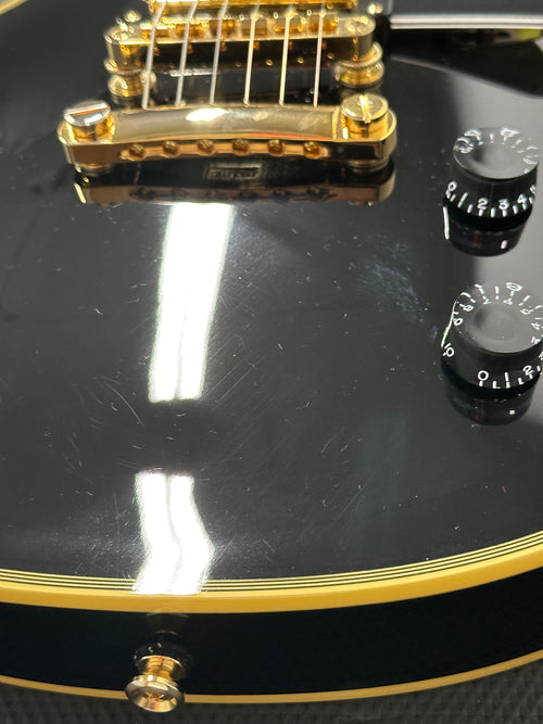 Used Epiphone Les Paul Custom Pro (2019) - Ebony #22823 with Hard Case