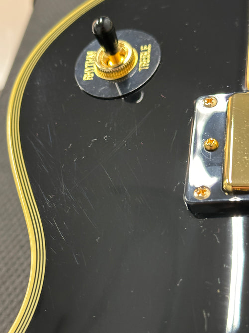 Used Epiphone Les Paul Custom Pro (2019) - Ebony #22823 with Hard Case