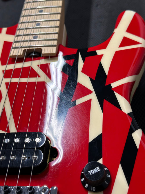 Used EVH Striped Series (2019) - Red with Black Stripes #00309