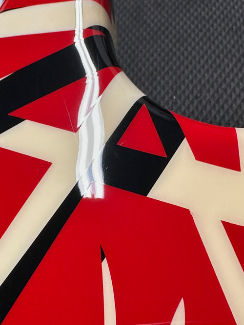 Used EVH Striped Series (2019) - Red with Black Stripes #00309