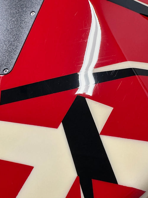 Used EVH Striped Series (2019) - Red with Black Stripes #00309