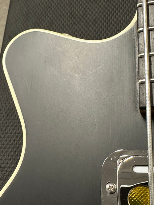 Used Grez Guitars Custom Mendocino Short Scale Bass - Satin Black #1805 with Original Gig Bag