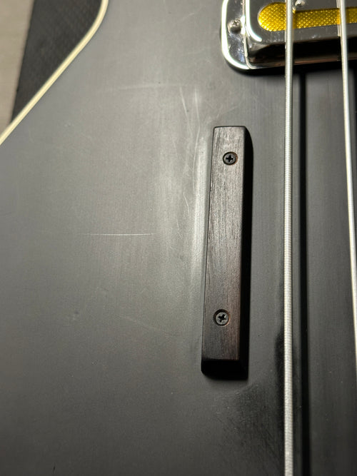 Used Grez Guitars Custom Mendocino Short Scale Bass - Satin Black #1805 with Original Gig Bag