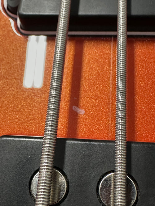 Used Ernie Ball Music Man Bongo 5 HH Piezo (2013) - Tangerine Pearl #28635 with Original Hard Case