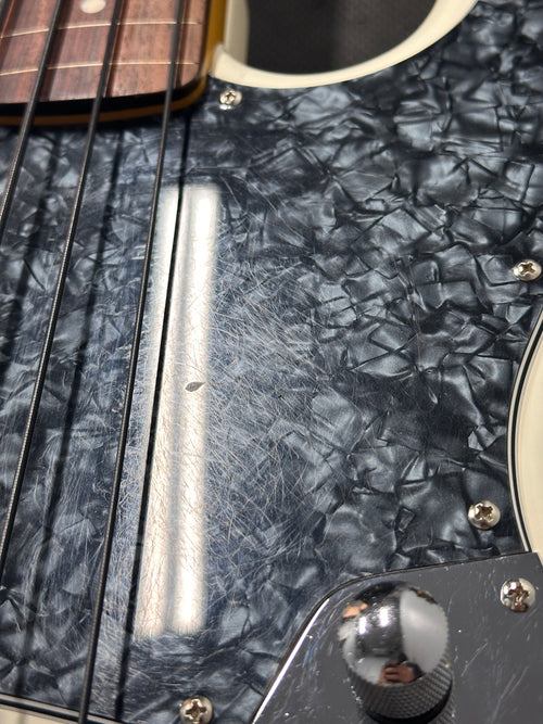 Used Modified Fender Modern Player Fretless Jazz Bass (2013) - Olympic White #26768