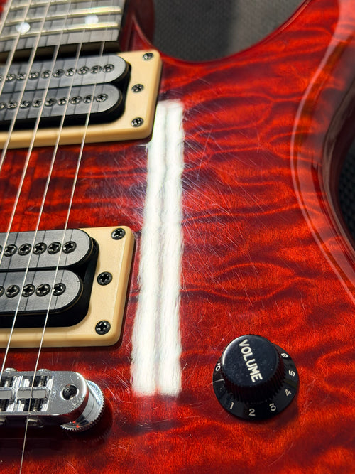 Used Carvin H2 Allan Holdsworth (1997) - Ruby Red Stain #57971 with Original Hard Case