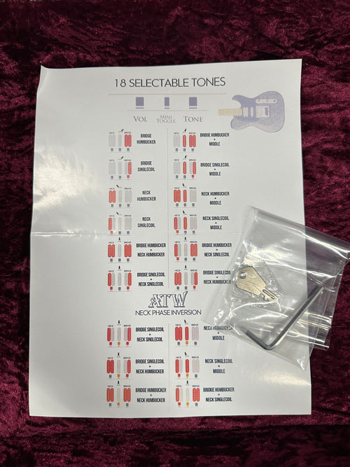 Used Dean Zelinsky Guitars Dellatera Engraved Paisley - Honey Gold #40777 with Original Hard Case