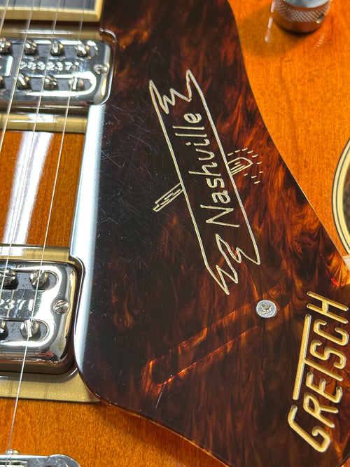 Used Gretsch G6620T Players Edition Nashville Center Block Double-Cut with String-Thru Bigsby (2023) - Round-Up Orange #93741 with Original Hard Case
