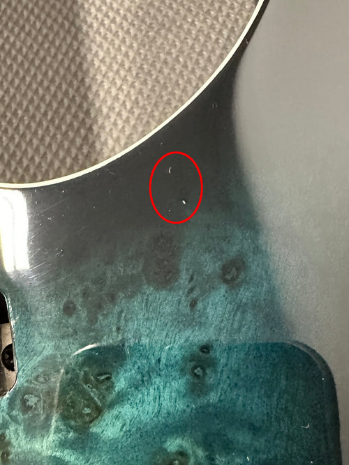 ESP E-II M-II HT - Mercury Blue Burst #ES7295243 (Factory Demonstration Model)