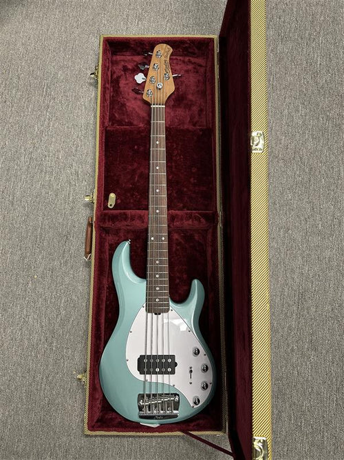 Used Sterling by Music Man StingRay RAY35 - Dorado Green #68382 with Hard Case