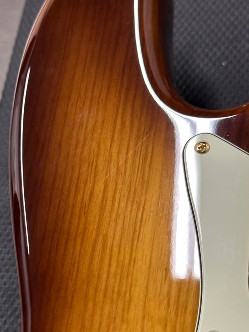 Used Fender 75th Anniversary Commemorative Jazz Bass (2021) - 2-Color Bourbon Burst #42694 with Original Hard Case