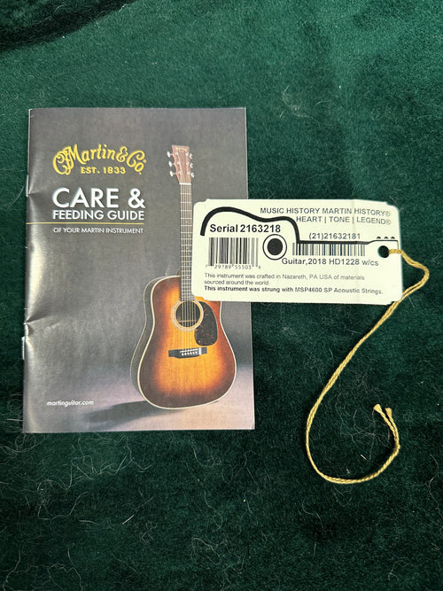 Used Martin HD12-28 (2018) - Natural #63218 with Original Hard Case