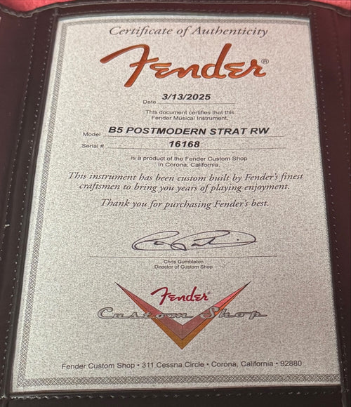 Used Fender Custom Shop Postmodern Stratocaster DLX Closet Classic (2025) - Super Faded HLE Gold #16168 with Original Hard Case