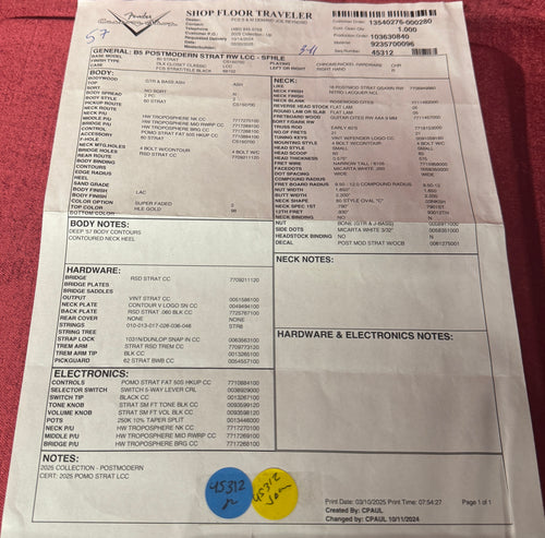 Used Fender Custom Shop Postmodern Stratocaster DLX Closet Classic (2025) - Super Faded HLE Gold #16168 with Original Hard Case