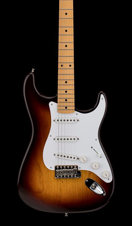 Used Fender Custom Shop LTD Fat 1954 Stratocaster NOS (2024) - Wide-Fade Chocolate 2-Color Sunburst #0517 with Original Hard Case