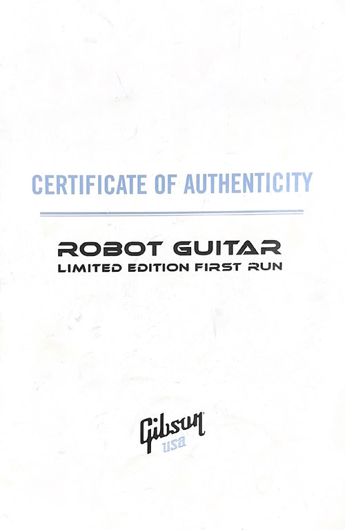 Used Gibson Limited Edition First Run Robot Guitar (2007) - Blue Burst #RG1920 with Original Hard Case