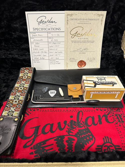 Gavilan Guitars Miramonte Medium Relic - Black #M-005