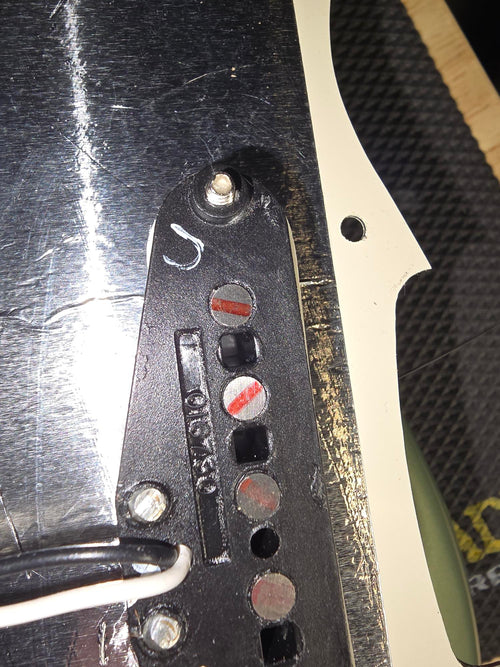 Used Modified Fender American Standard Stratocaster - Jade Pearl Metallic #48918