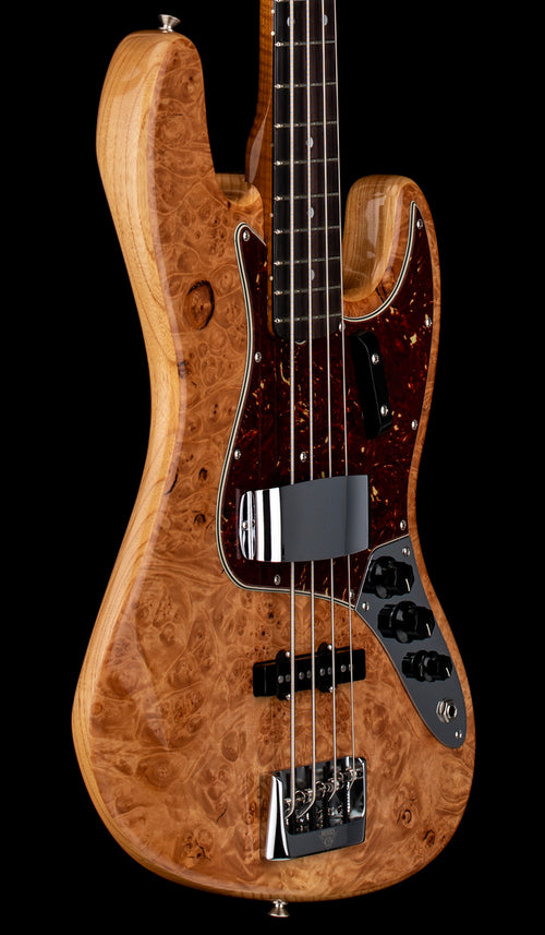 Fender Custom Shop Artisan Maple Burl Jazz Bass - Aged Natural #82687