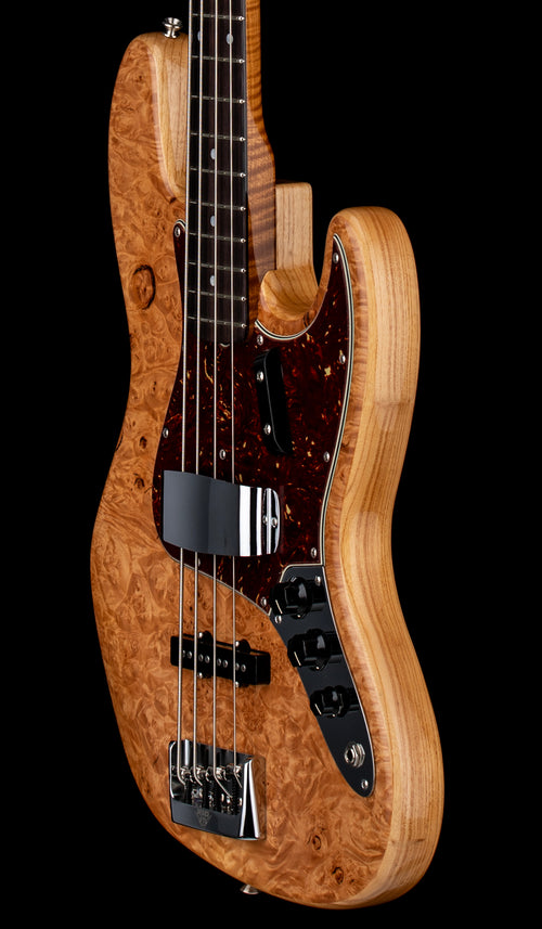 Fender Custom Shop Artisan Maple Burl Jazz Bass - Aged Natural #82687