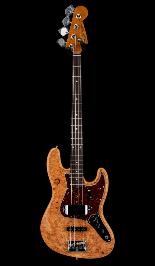 Fender Custom Shop Artisan Maple Burl Jazz Bass - Aged Natural #82687